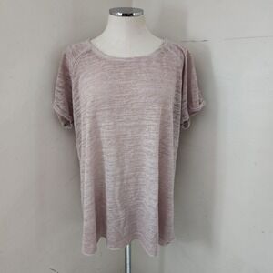 Dantelle Light Pink‎ Knit Top Women's Size 2X